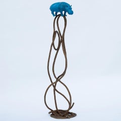 Sculpture - Art - Bronze - Gillie and Marc - Hippo - Rope - Wildlife - 2019