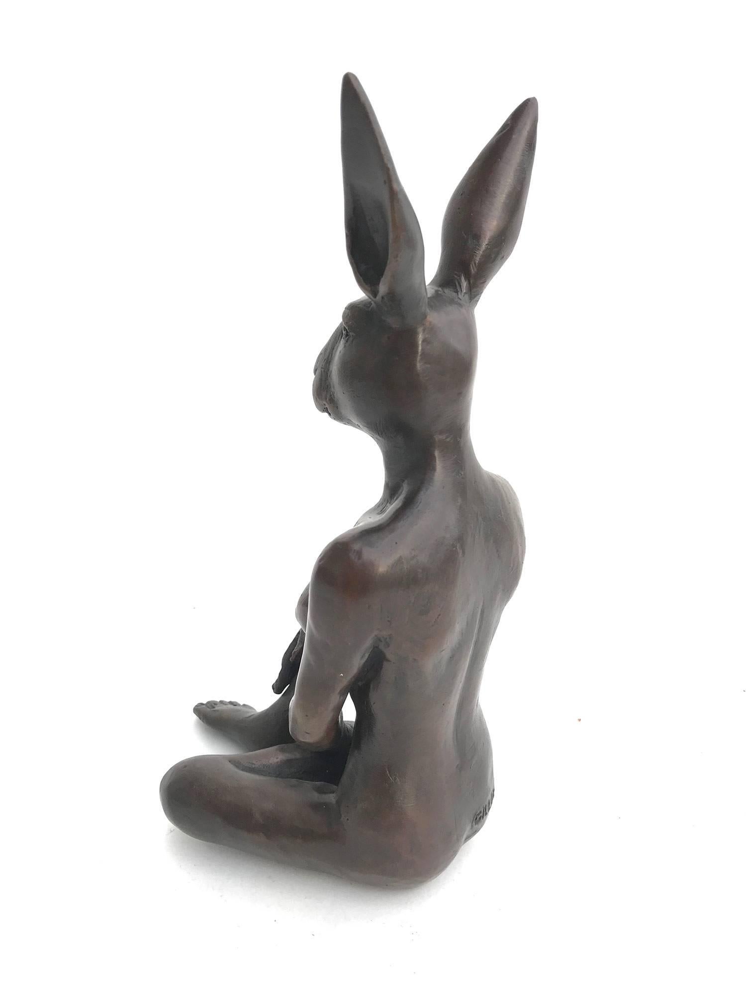 A whimsical yet very strong piece depicting the iconic figure Rabbit from Gillie and Marc's of the Dog/Bunny Human Hybrid, which has picked up much esteem across the globe. Here we find her sitting in a very sophisticated and comfortable position