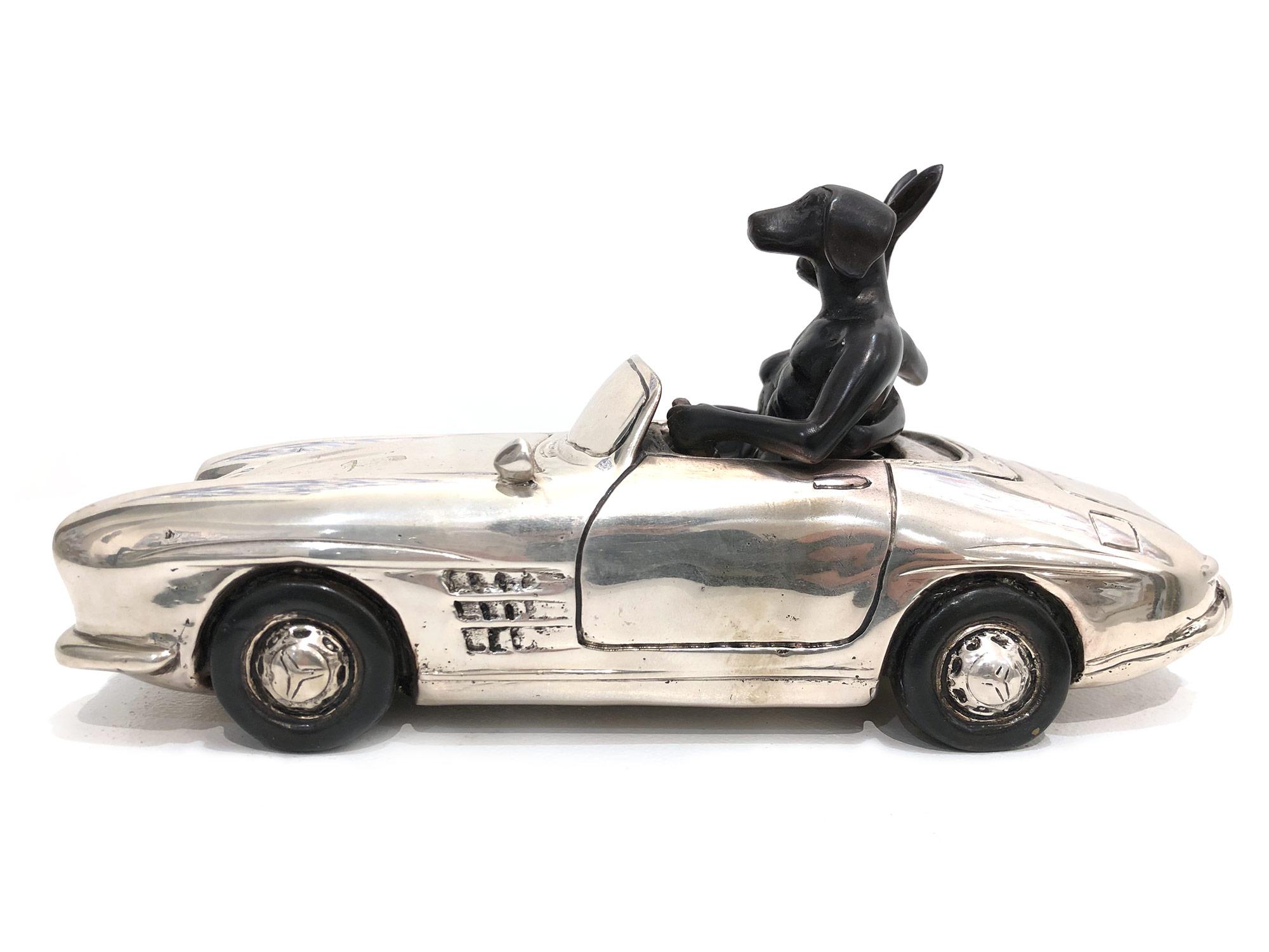 They Love Breaking the Speed Limit - Pop Art Sculpture by Gillie and Marc Schattner
