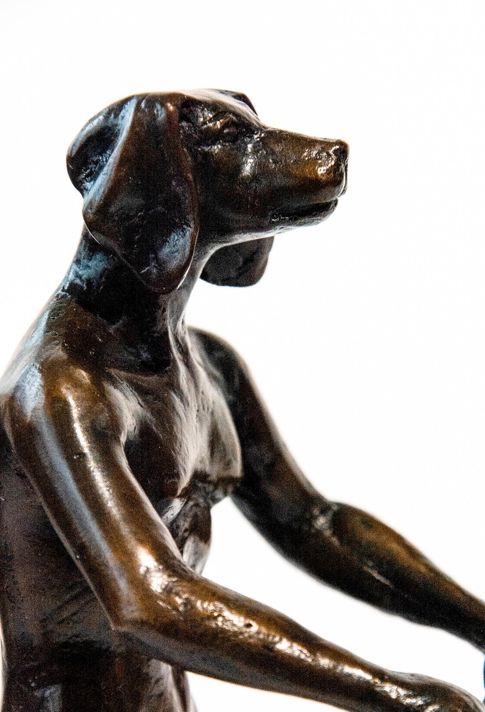They loved riding together in Paris 23/100 - figurative, bronze sculpture For Sale 3