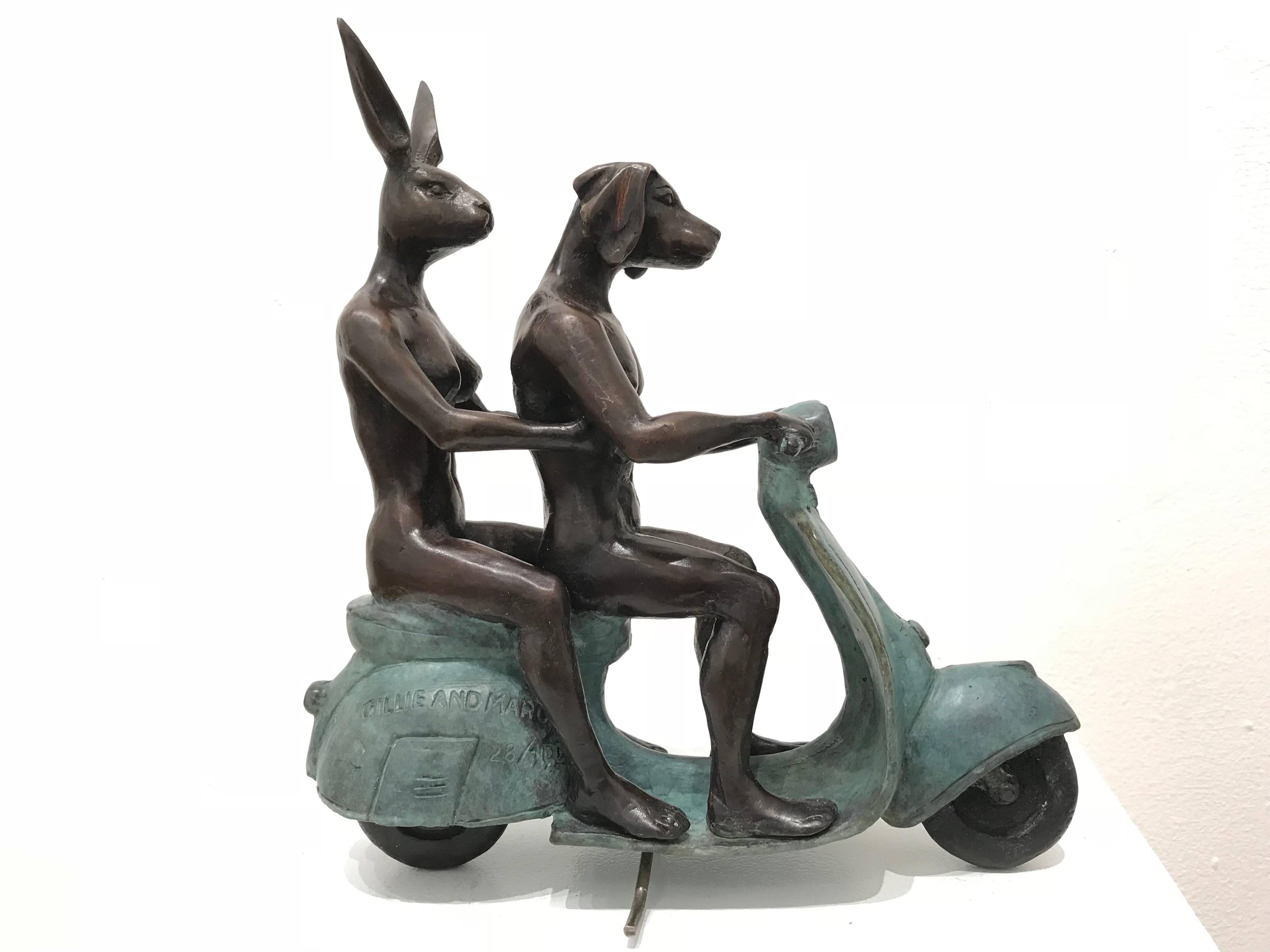 They were the Authentic Vespa Riders in Rome 4