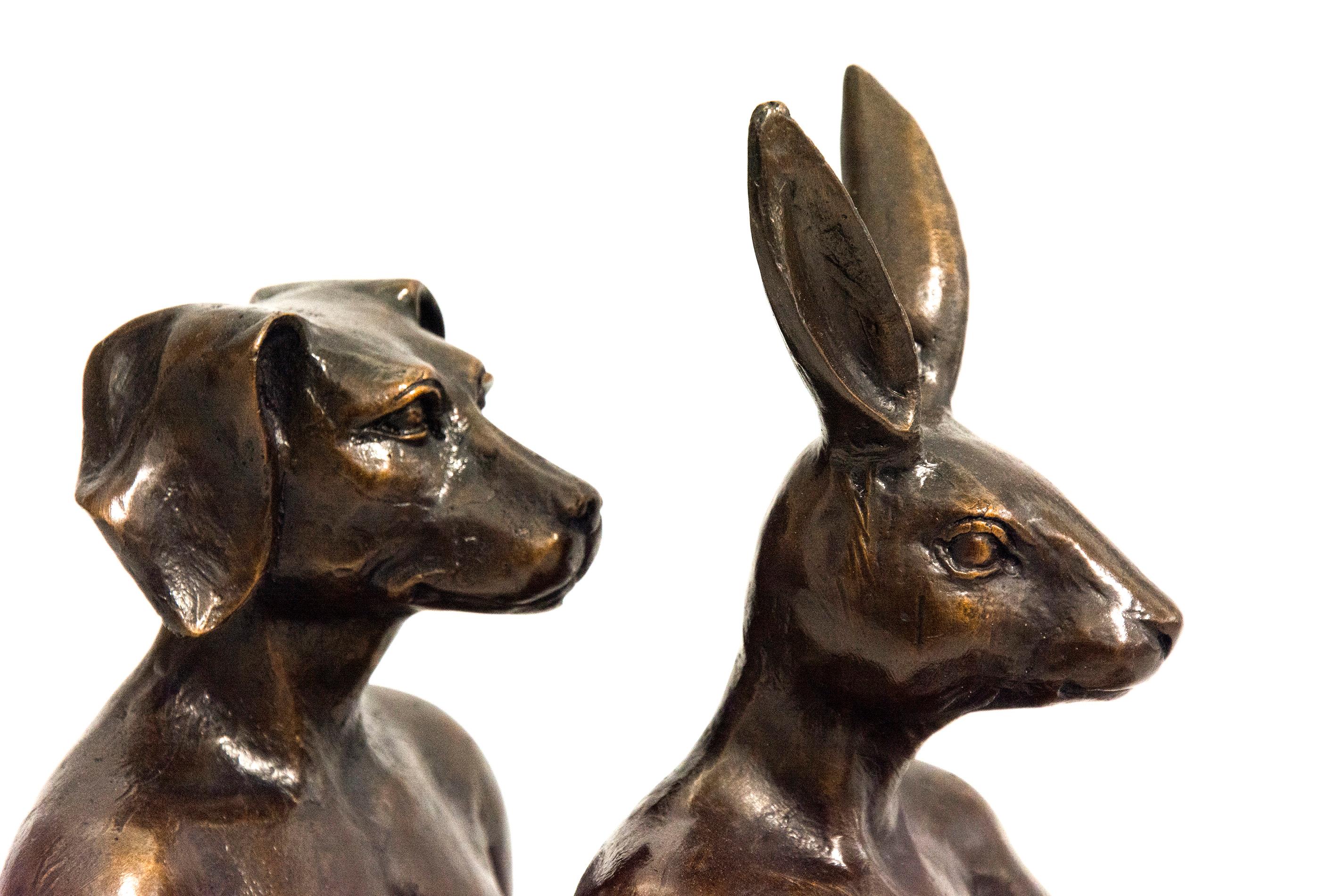This sculpture of a pair of contemporary bronze figures captured riding a scooter is by Gillie and Marc.

At once whimsical and charming, this series of tabletop sculptures by Gillie and Marc have become international symbols of love. Cast in