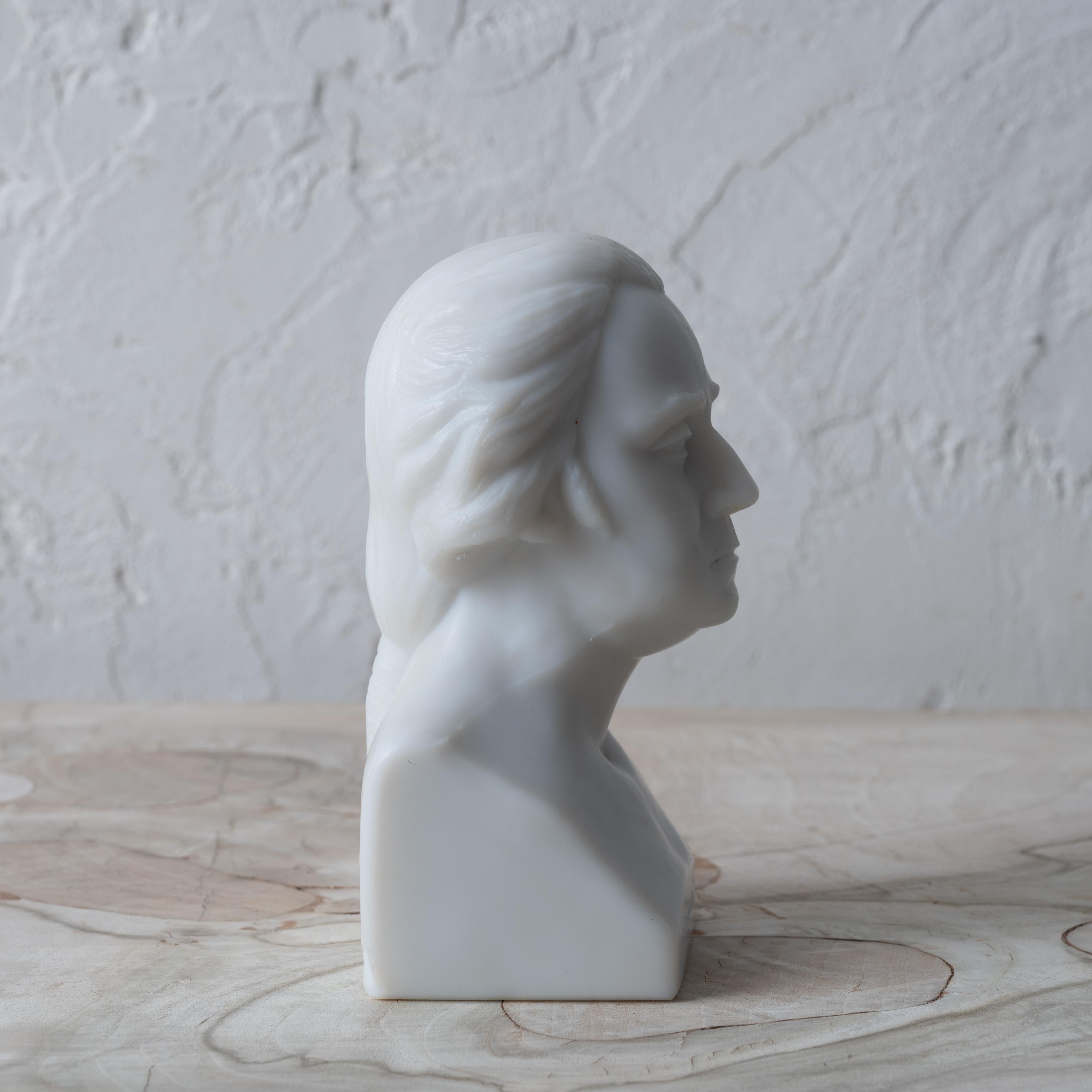 Vetro lattimo Gillinder & Sons Busto di Washington, 1876 in vendita