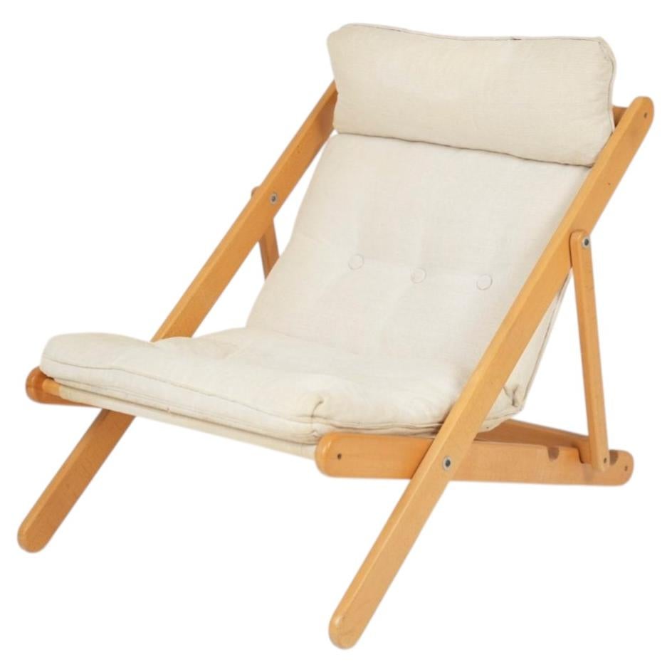 Gillis Lundgren KON TIKI Folding Longue Chair for IKEA 1970s For
