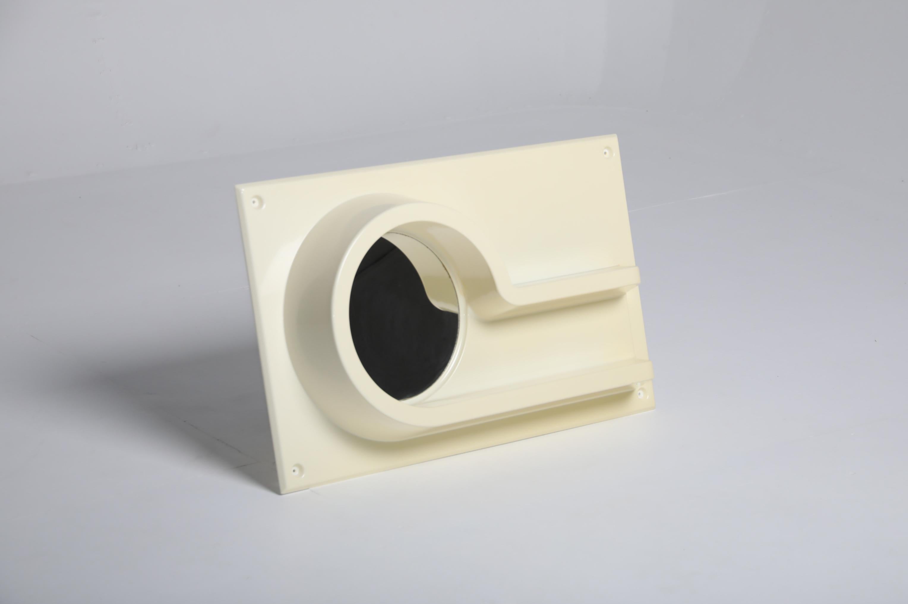 Designed by Gillis Lundgren for IKEA, this wall-mounted mirror with an integrated shelf reflects the company’s formative design years, where Scandinavian modernism was merged with industrial production and new synthetic materials. Produced during