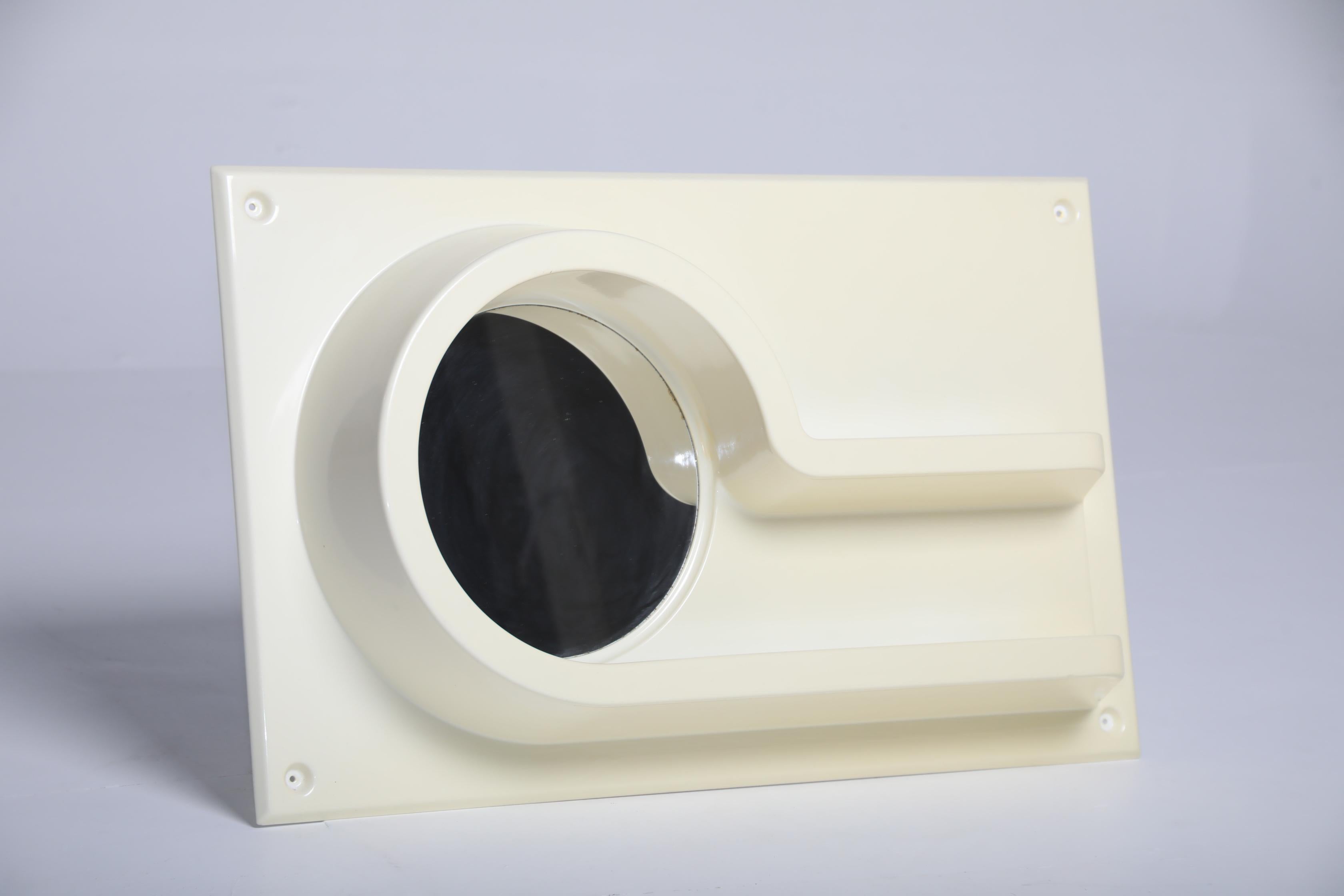 Swedish Gillis Lundgren Wall Mirror with Integrated Shelf for IKEA, 1970s For Sale