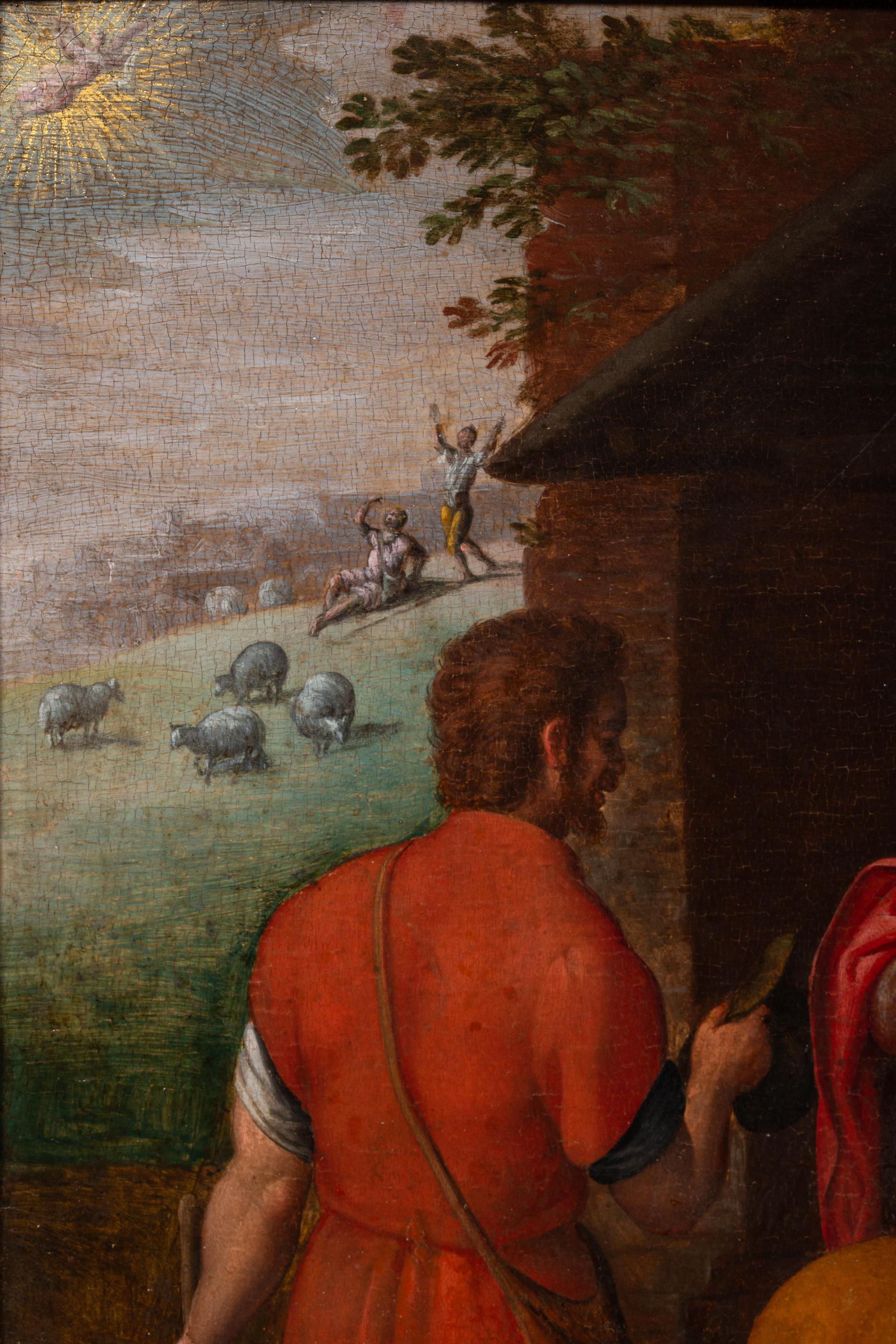 Adorazione dei pastori di Gillis Mostaert (1534 - 1598) Rinascimento fiammingo in vendita 10