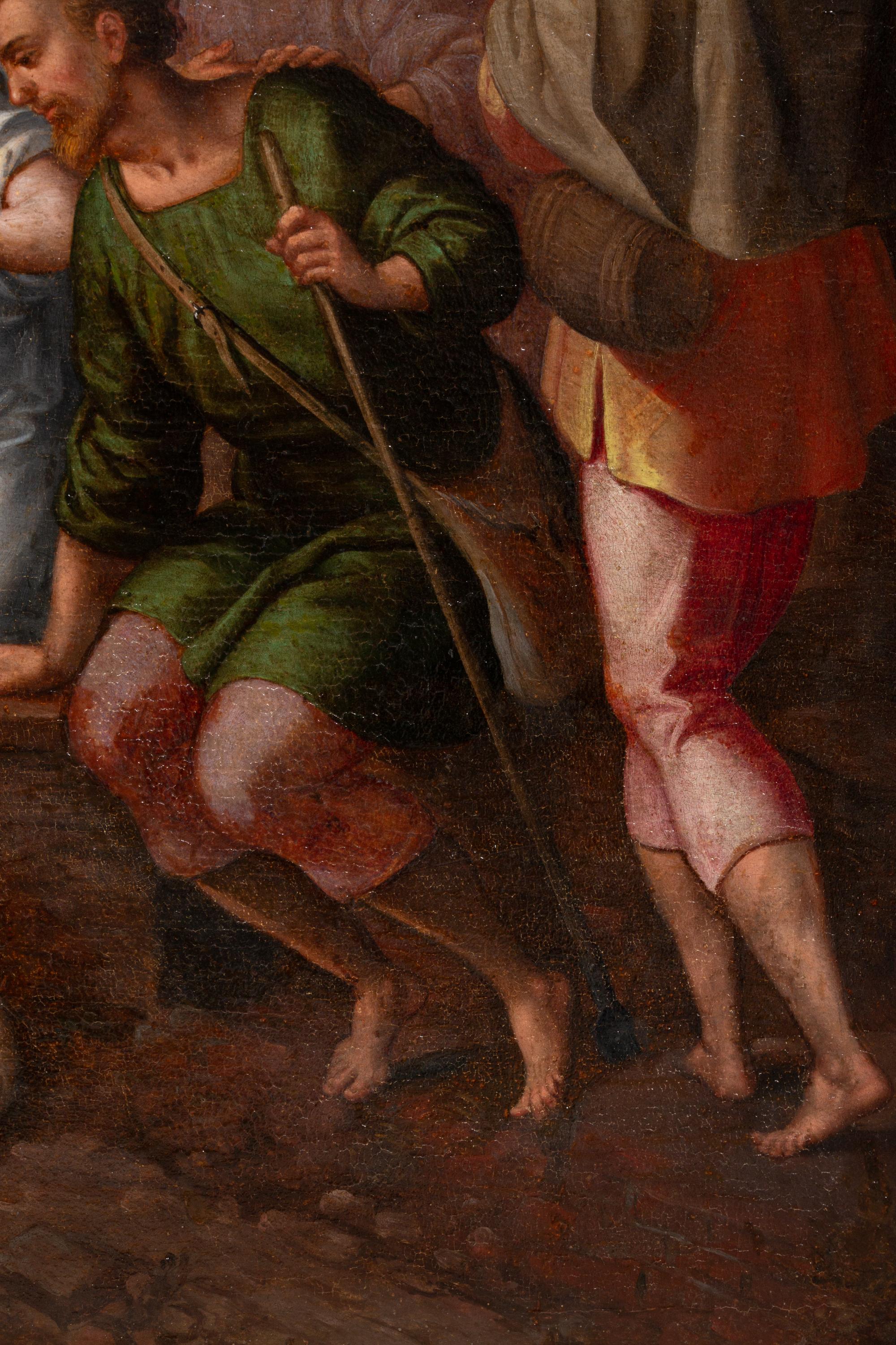 Adorazione dei pastori di Gillis Mostaert (1534 - 1598) Rinascimento fiammingo in vendita 11