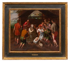Adoration of the Shepherds by Gillis Mostaert (1534 - 1598) Flemish Renaissance