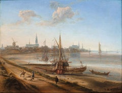 View of Antwerp from the Scheldt