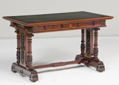 Gillow & Co. Leather Top Mahogany Library Table