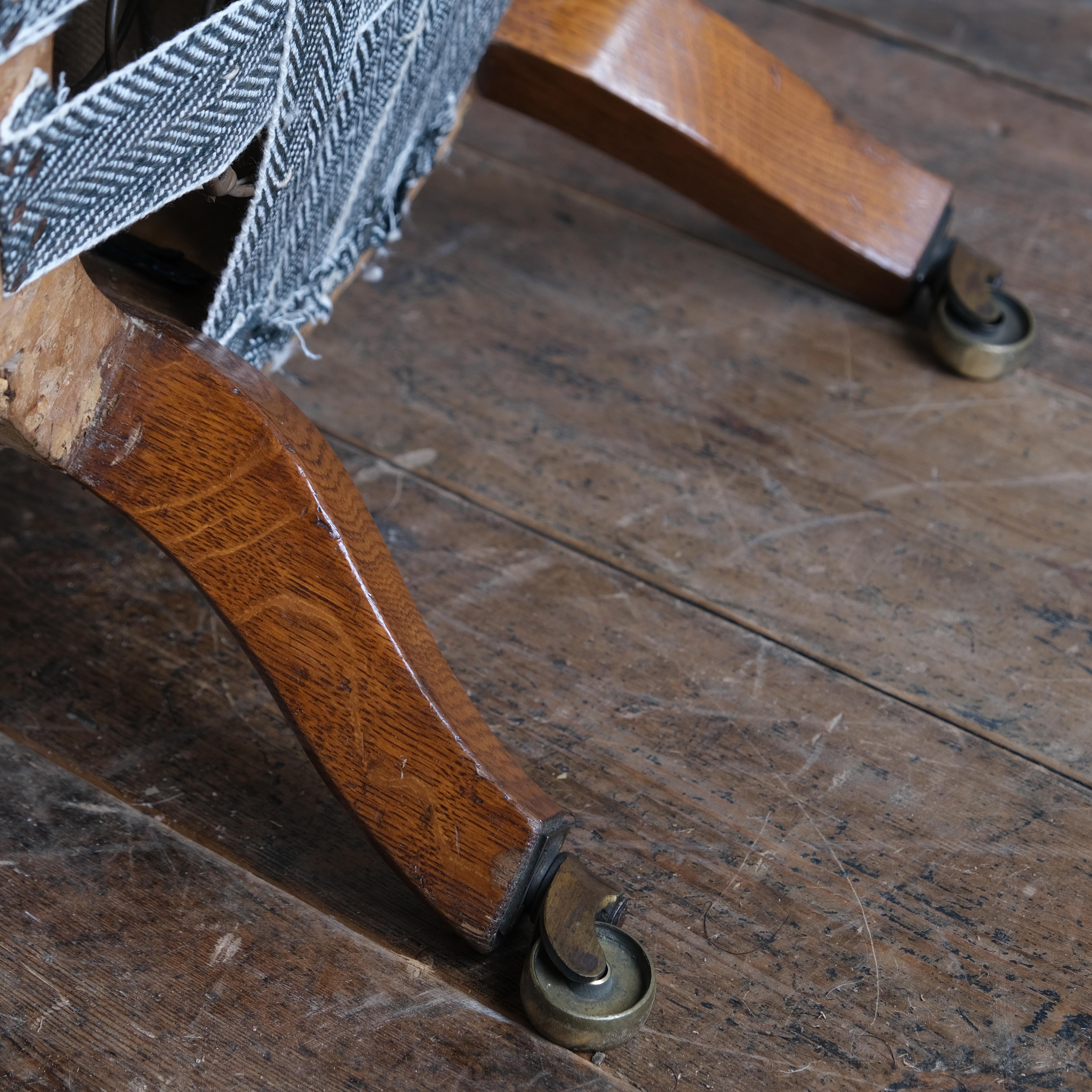 Gillows 19th Century Iron Back Nursing Armchair 2