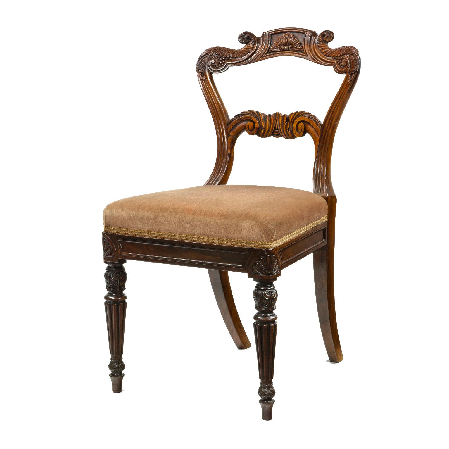 Gillows a Set of Six Regency Mahogany Dining Chairs For Sale 1