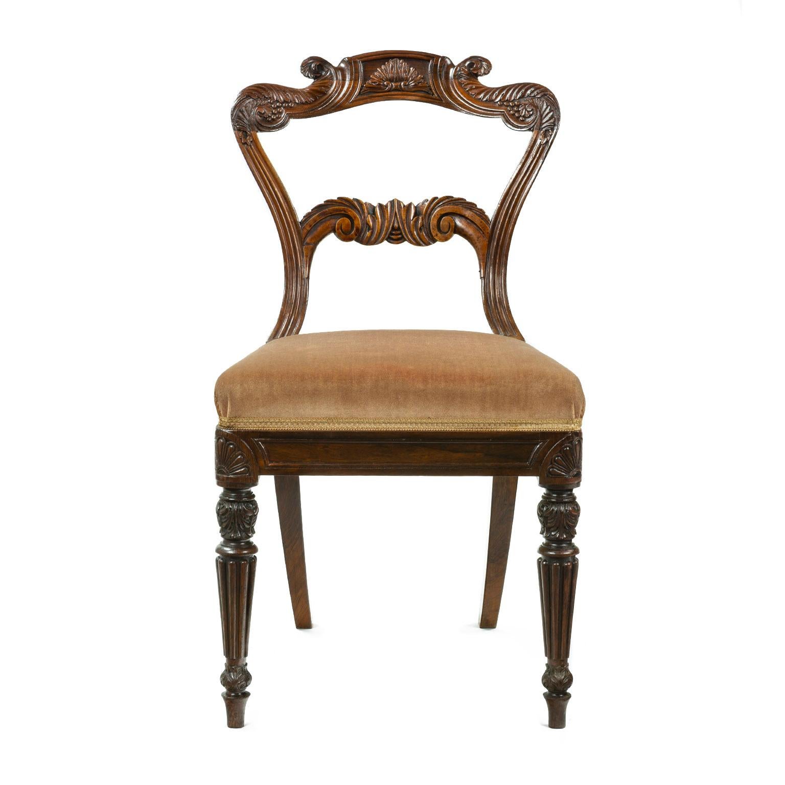 Gillows a Set of Six Regency Mahogany Dining Chairs For Sale 2