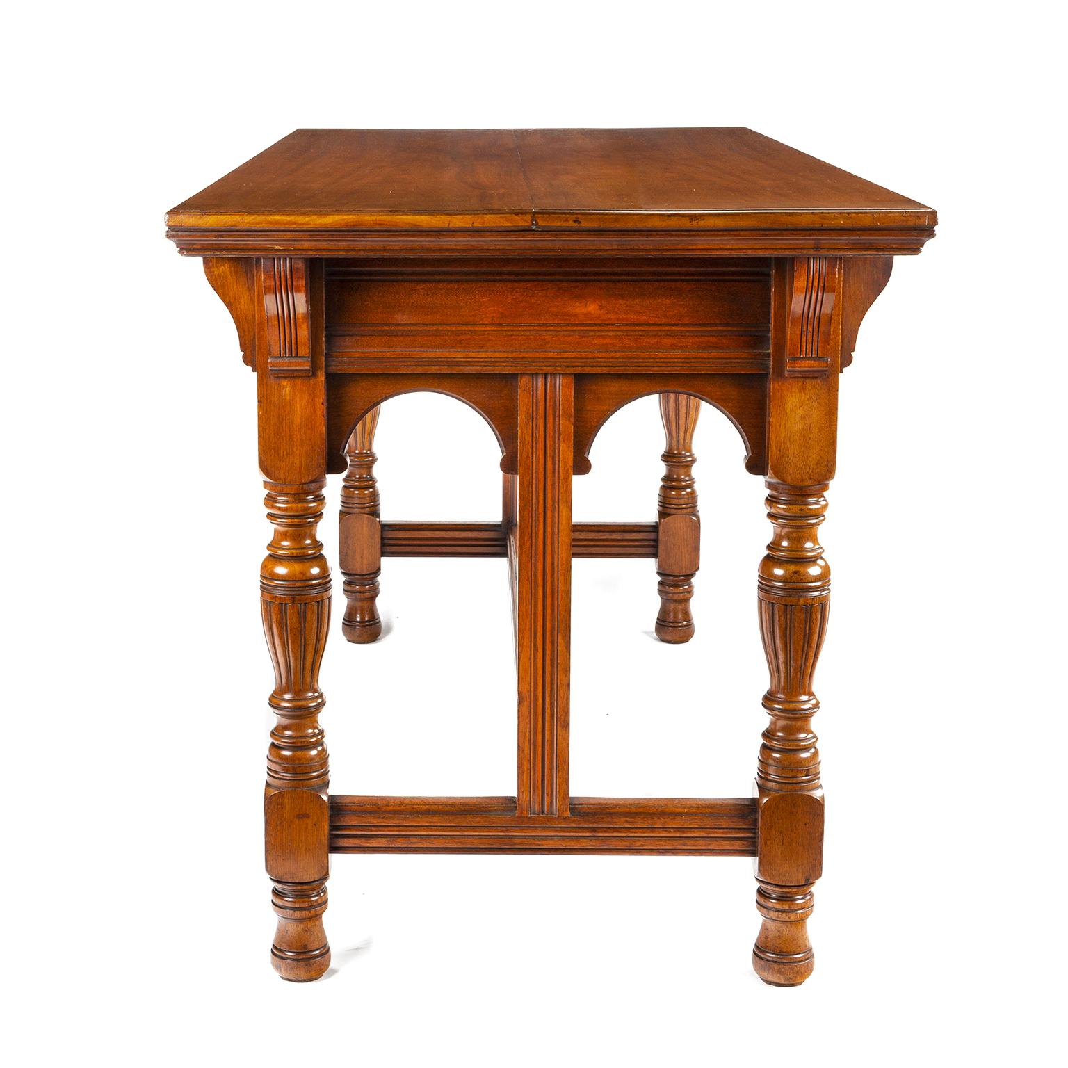 Victorian Gillows American Black Walnut Library Table
