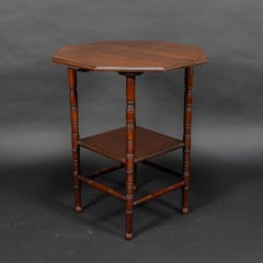 Gillows, attri. Style of E. W. Godwin. Aesthetic Movement Two-Tier Side Table
