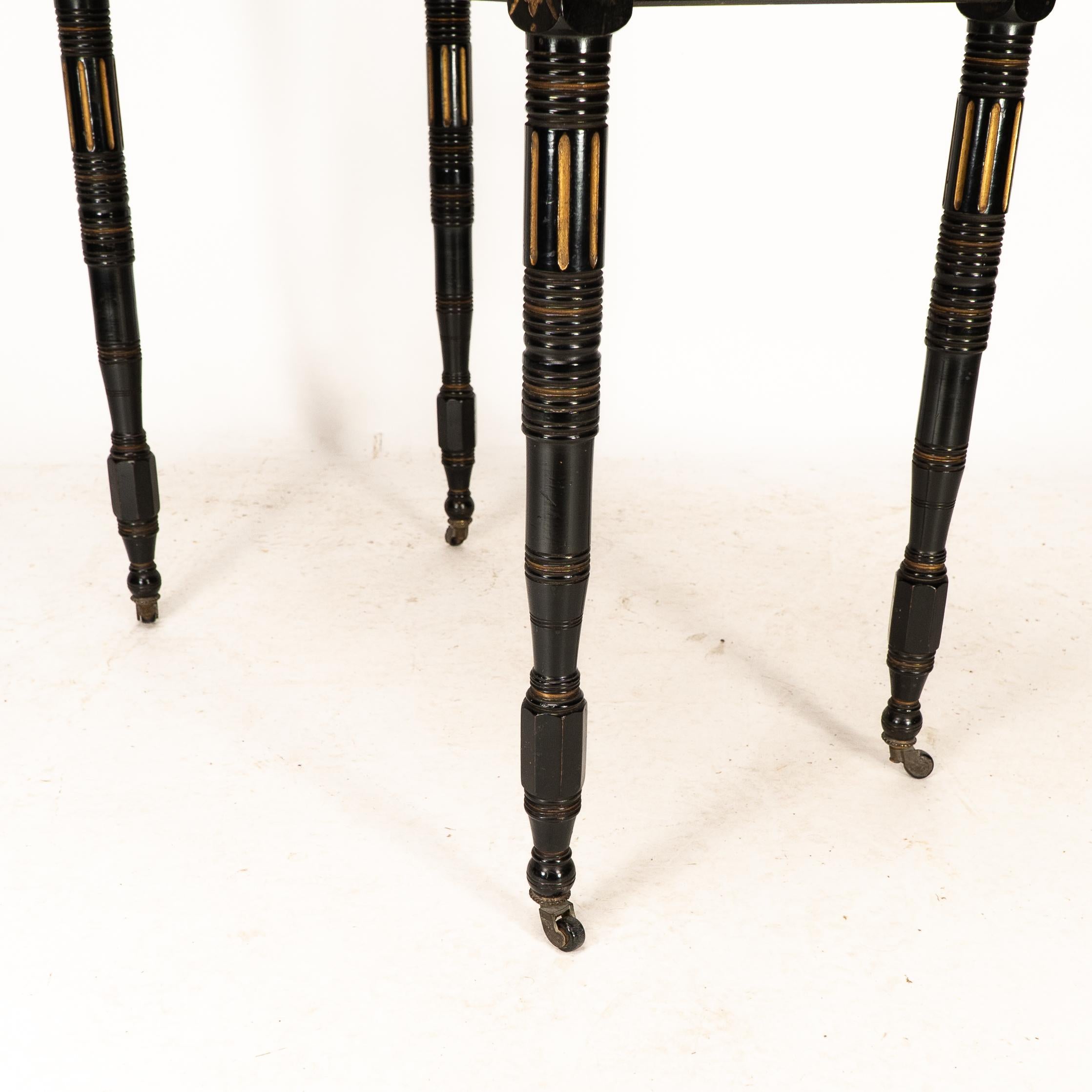 Gillows attributed. An Aesthetic Movement ebonized games and card table 11