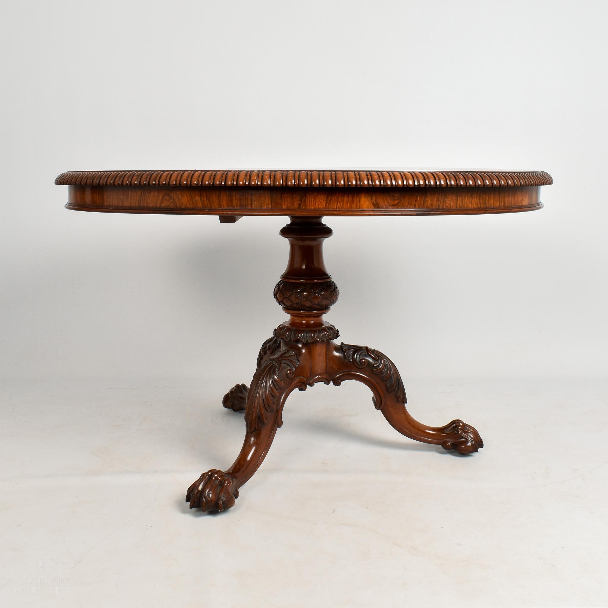 Gillows-Mitteltisch aus Rosenholz, um 1840 im Zustand „Hervorragend“ im Angebot in Lincoln, GB