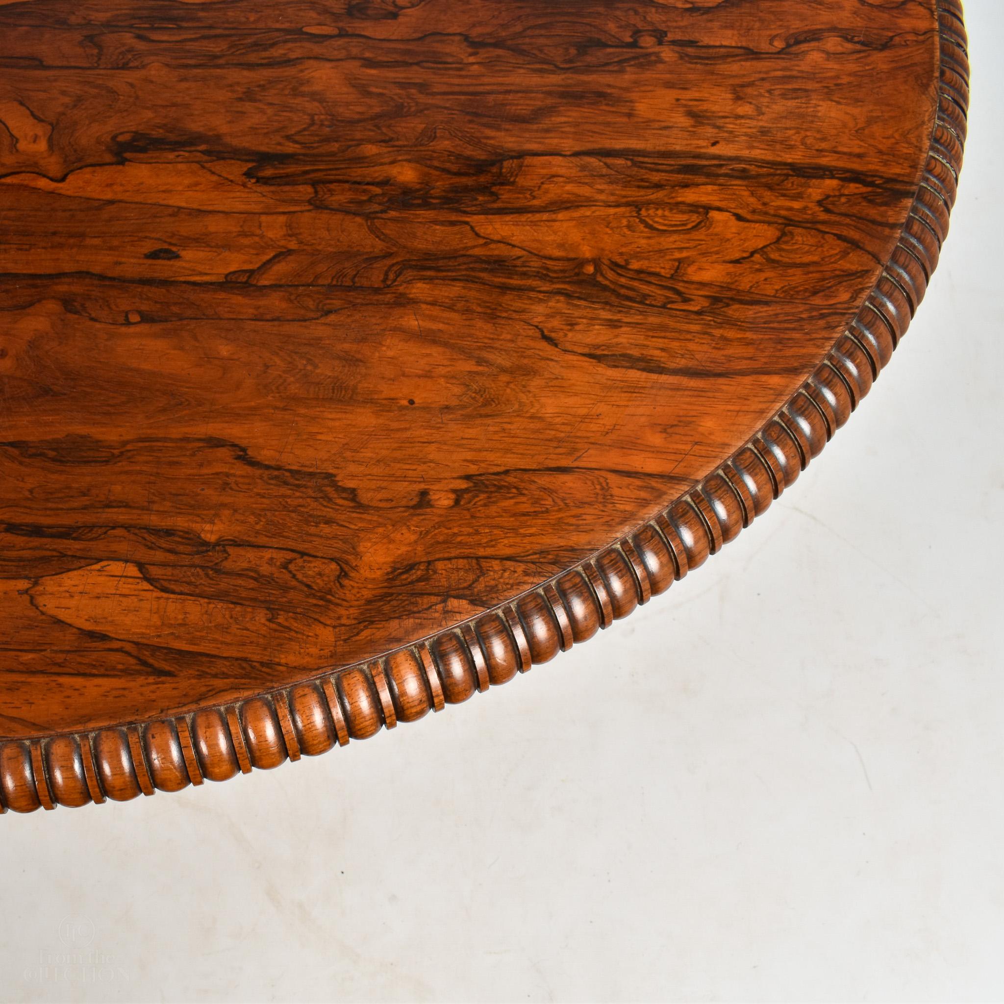 Rosewood Gillows Centre Table, Circa. 1840 For Sale 1
