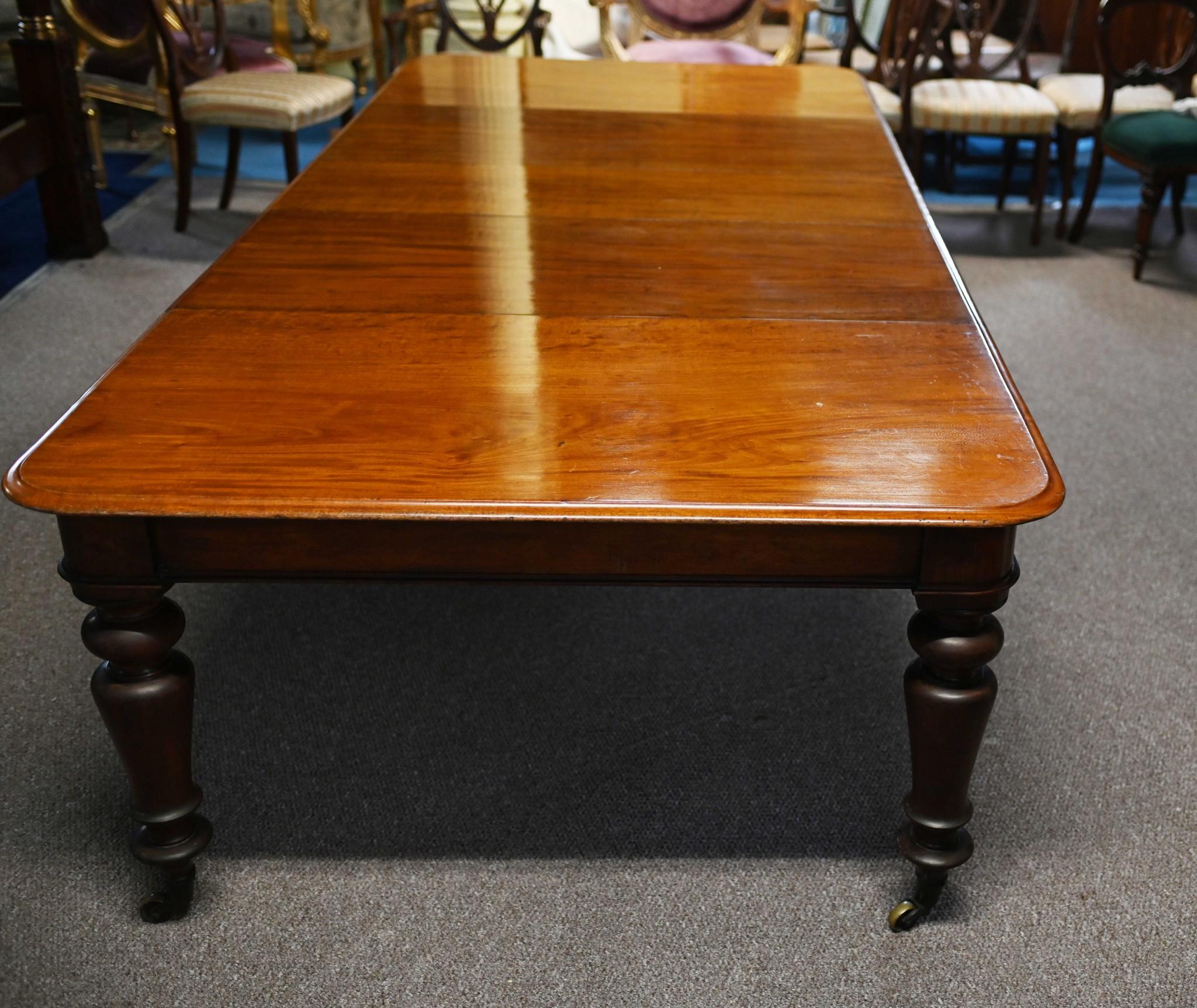 Gillows Dining Table Victorian Mahogany Extending 1860 6