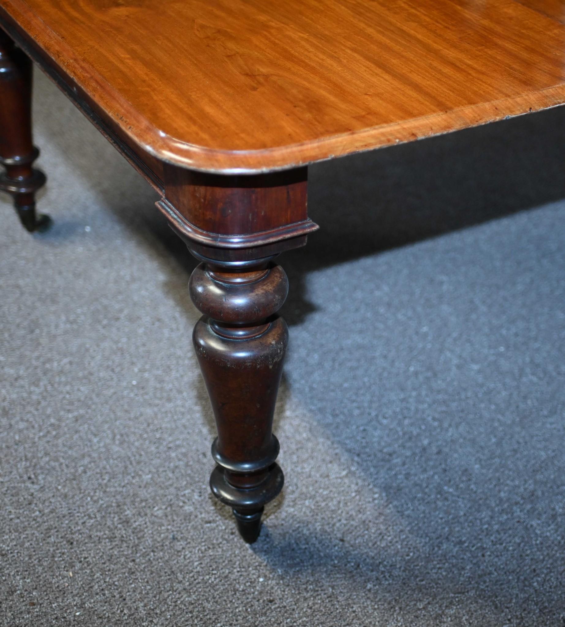 Gillows Dining Table Victorian Mahogany Extending 1860 3