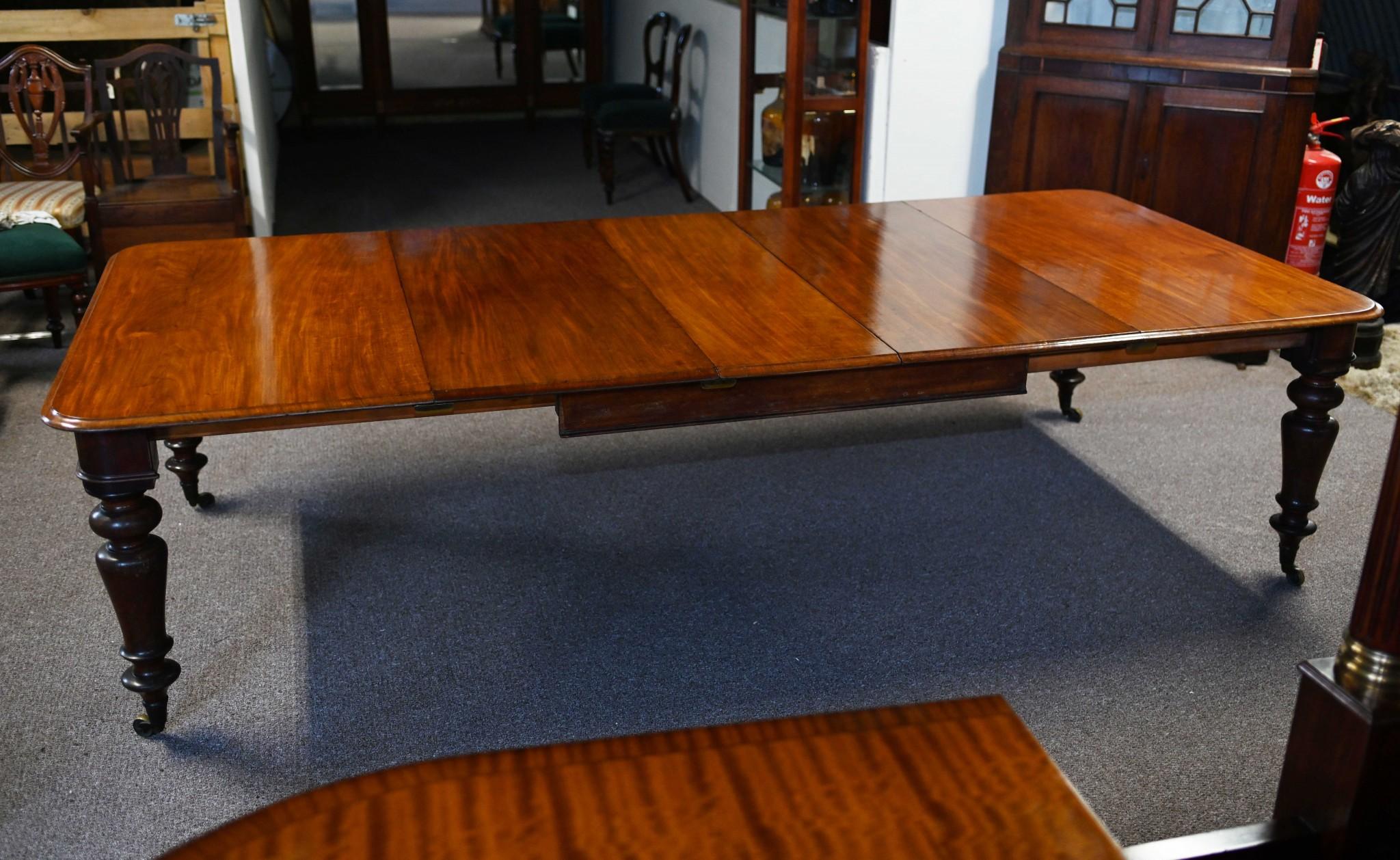 Gillows Dining Table Victorian Mahogany Extending 1860 4