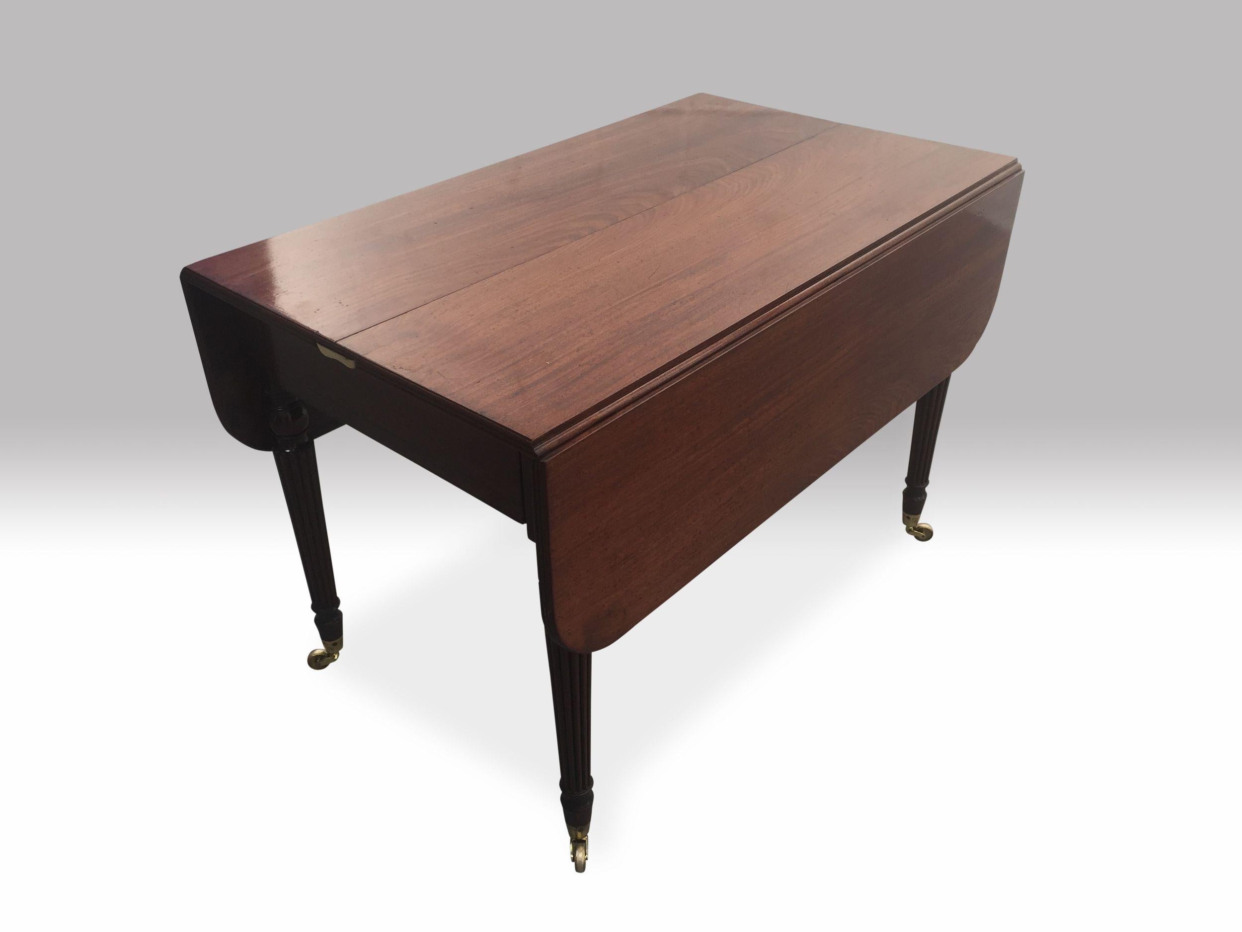 Regency Gillows Imperial Patent Mahogany Dining Table For Sale