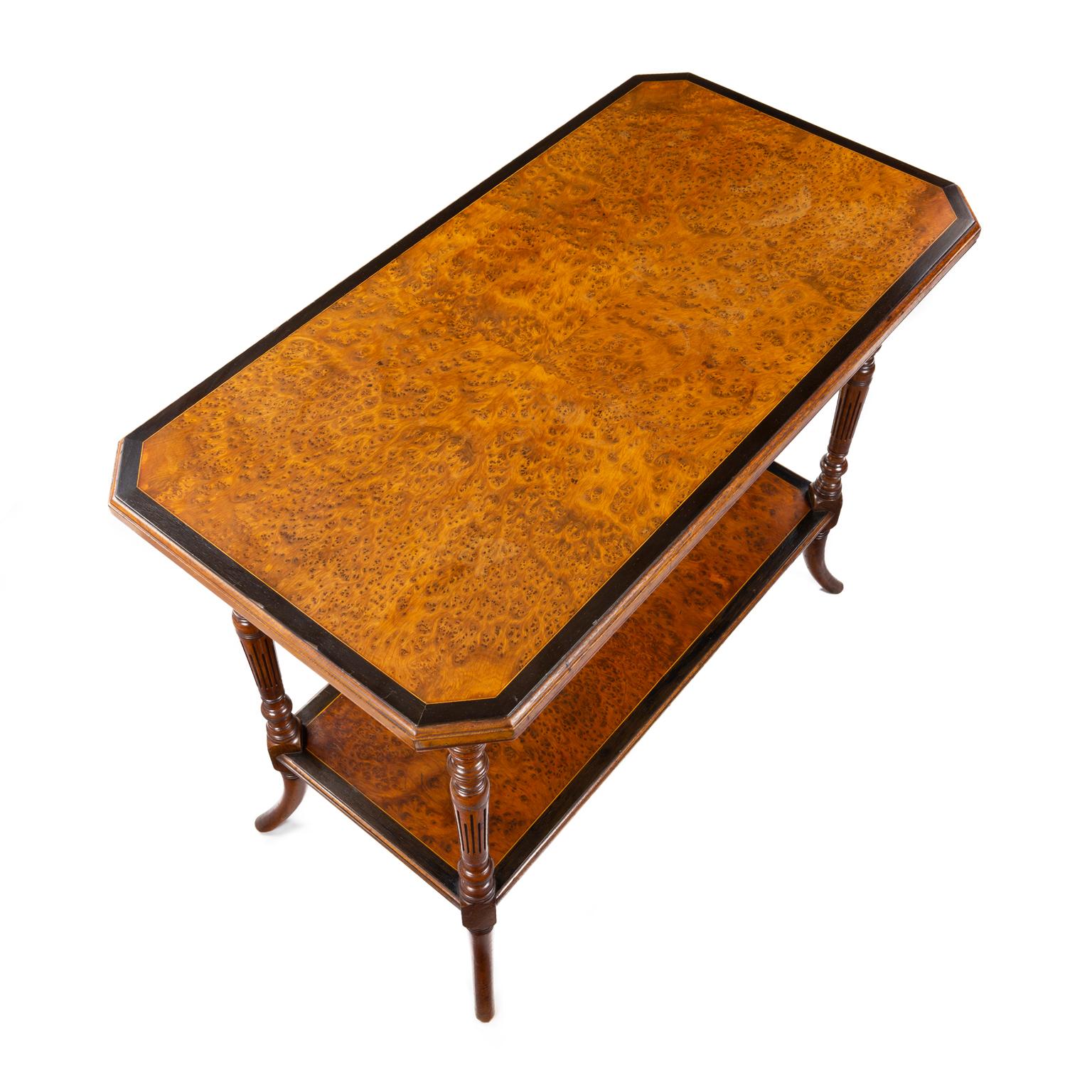 Yew Gillows Late 19th Century Aesthetic Movement Table For Sale