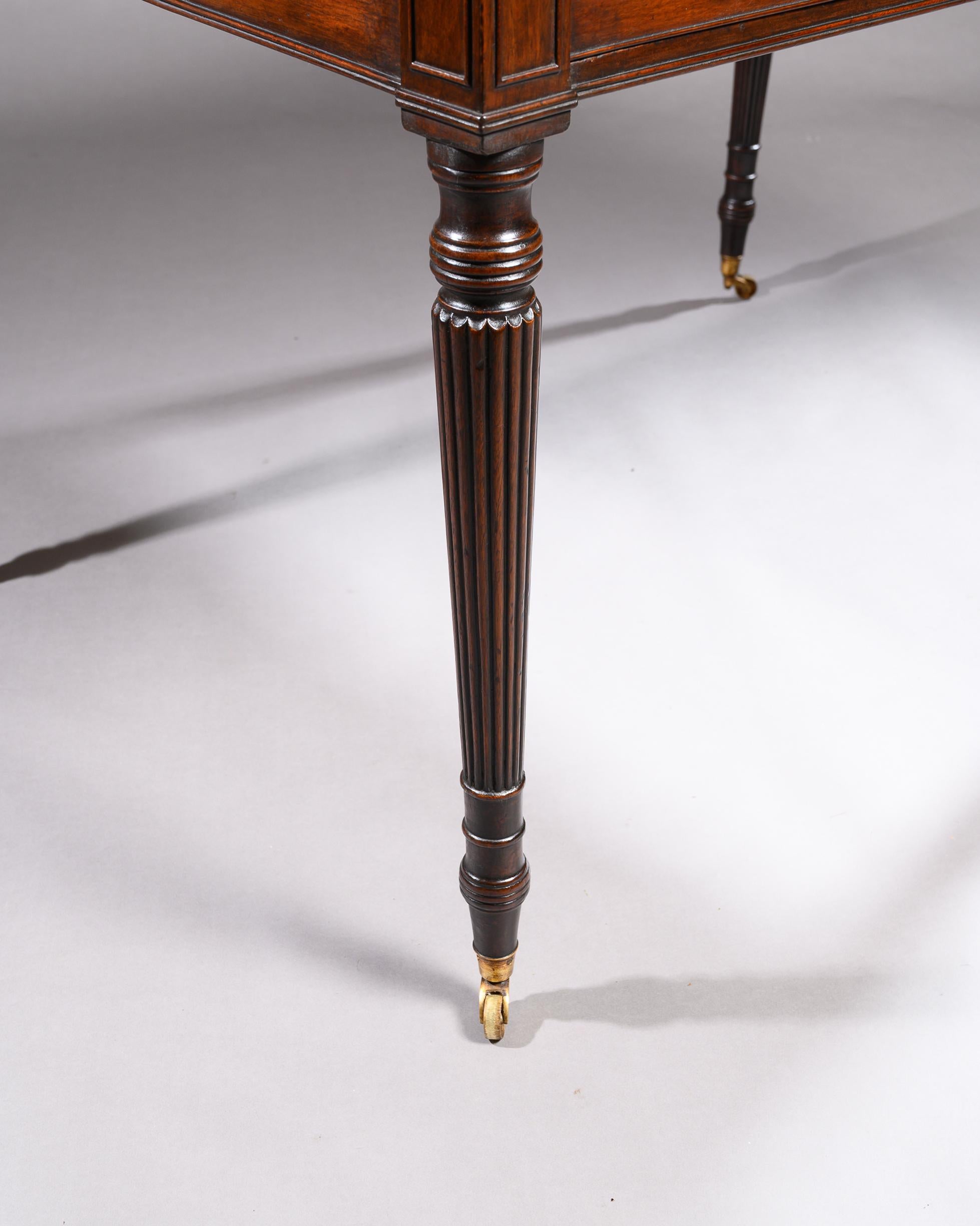 18th Century Gillows Late George III Mahogany Partners Writing Table