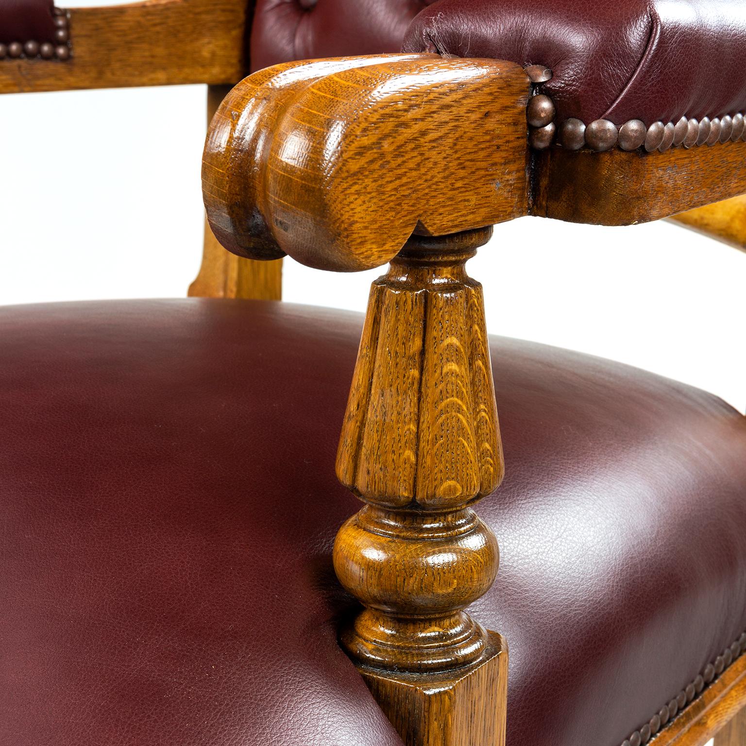 Gillows Oak Town Hall or Ceremonial Chair 1
