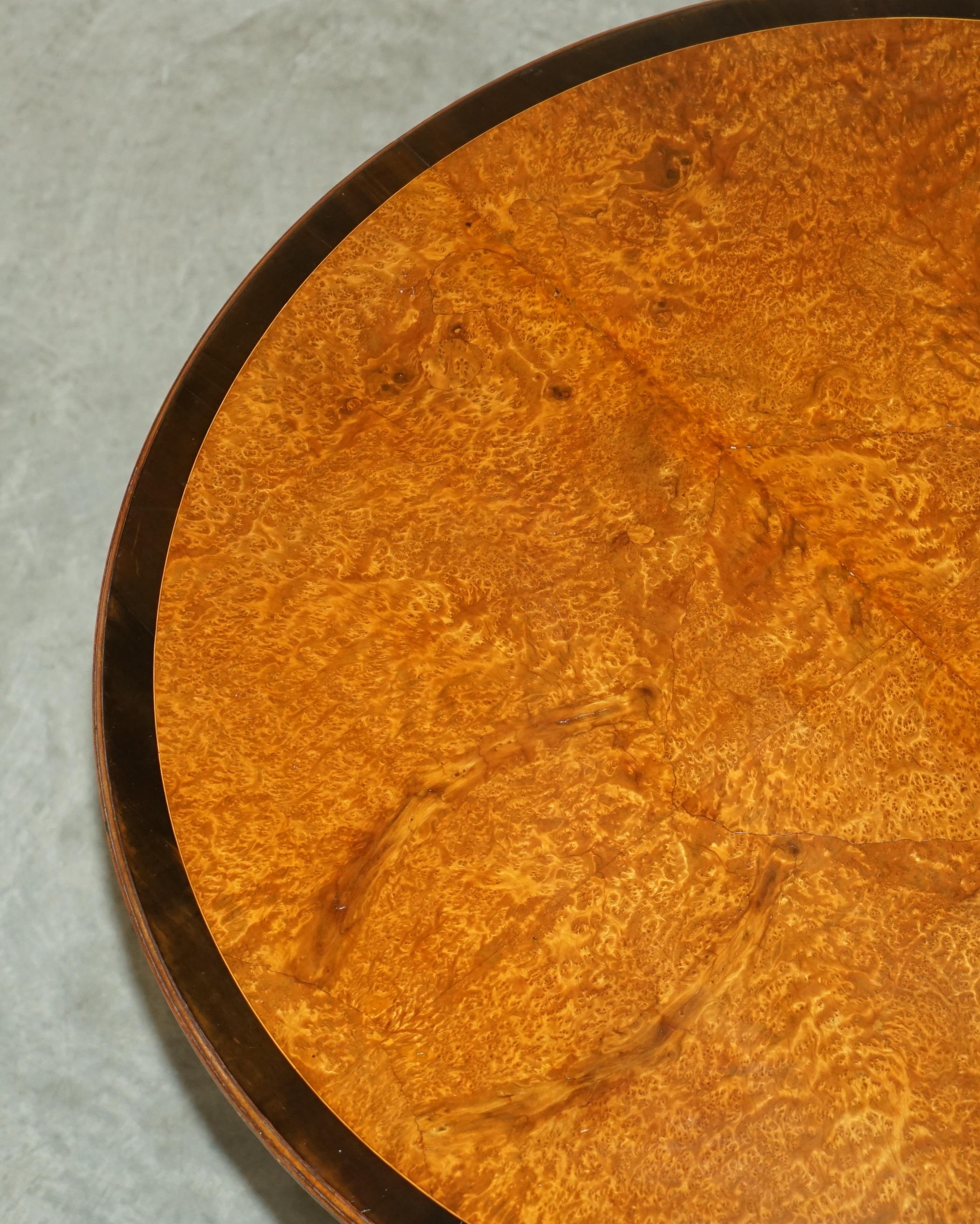 Gillows of Lancaster Aesthetic Movement Amboyna Burr Walnut Occasional Table For Sale 6