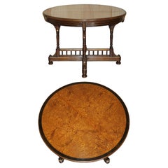 Used Gillows of Lancaster Aesthetic Movement Amboyna Burr Walnut Occasional Table