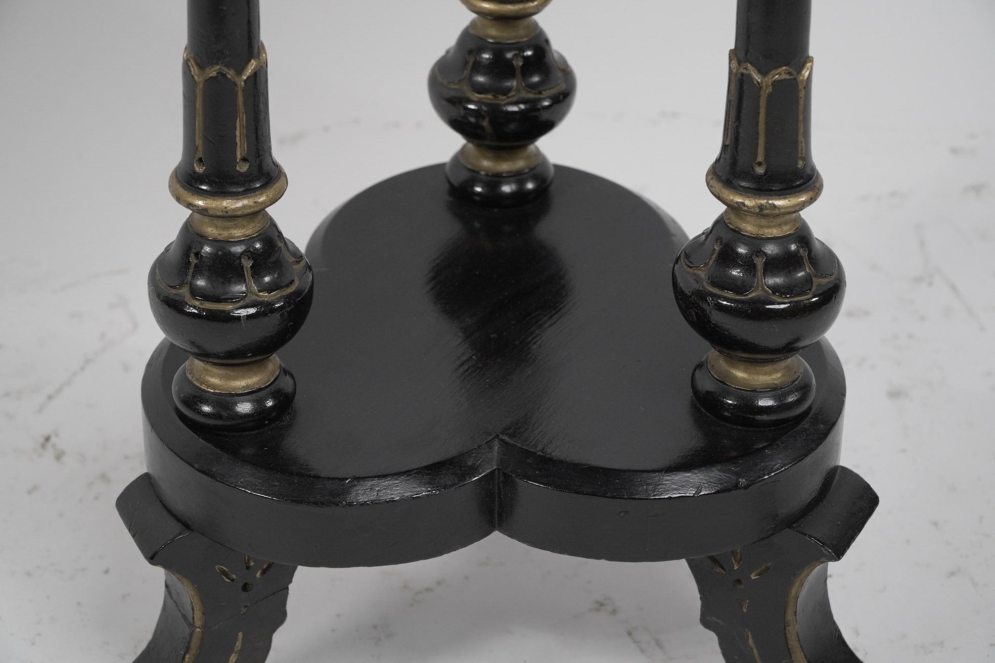 Gillows of Lancaster An Aesthetic Movement ebonized circular side table For Sale 6