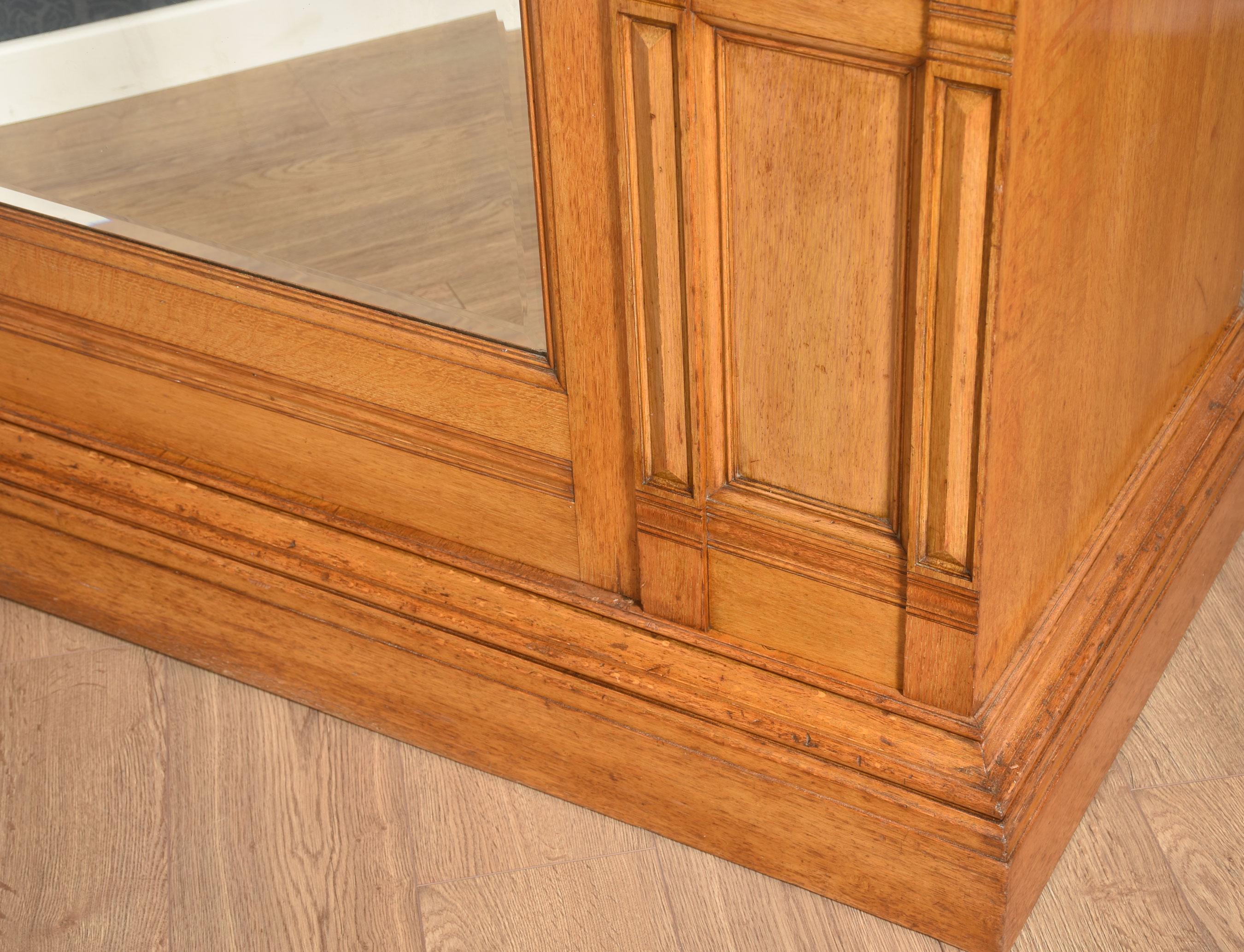 Gillows of Lancaster marquetry inlaid oak wardrobe For Sale 2