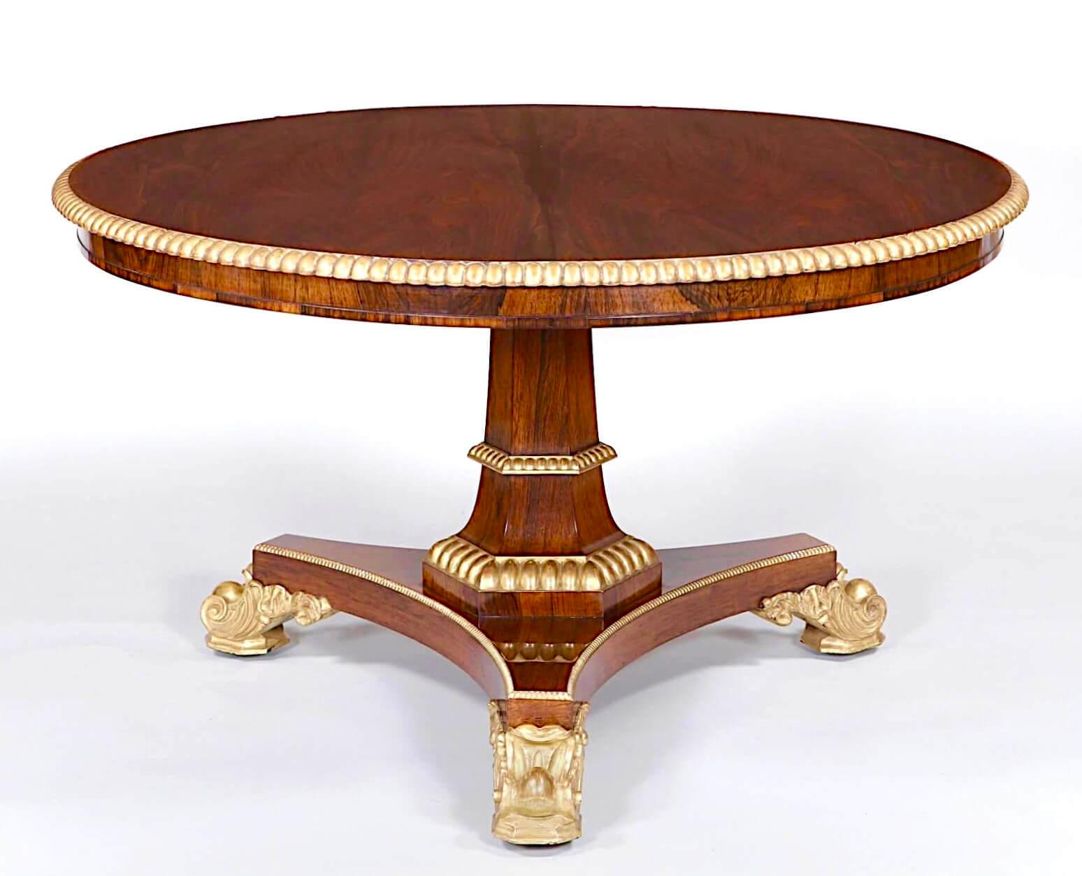 Table centrale à plateau basculant en palissandre doré de Gillows of Lancaster, vers 1825 en vente 4