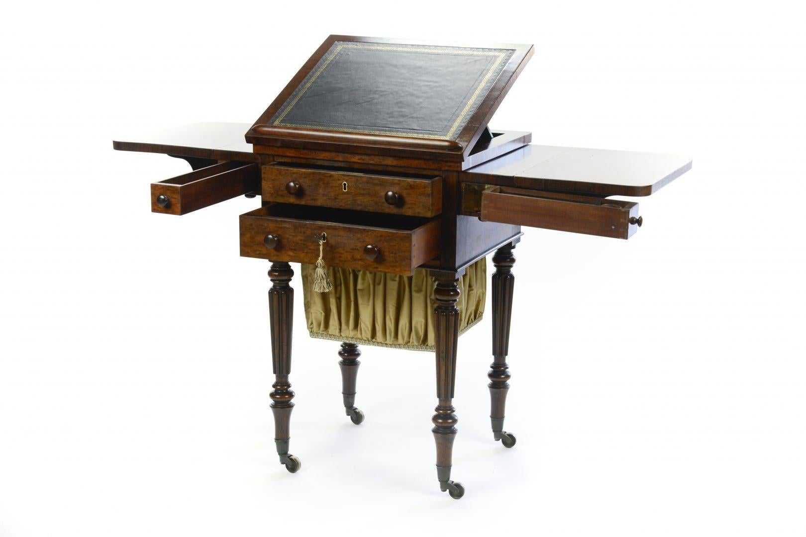 Regency Gillows of London Lancaster, Early 19th Century Rosewood Worktable