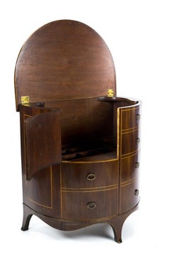 Gillows Regency Demilune Commode Converted to a Cellarette