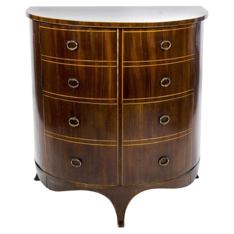 Gillows Regency Demilune Commode Converted to a Cellarette For Sale