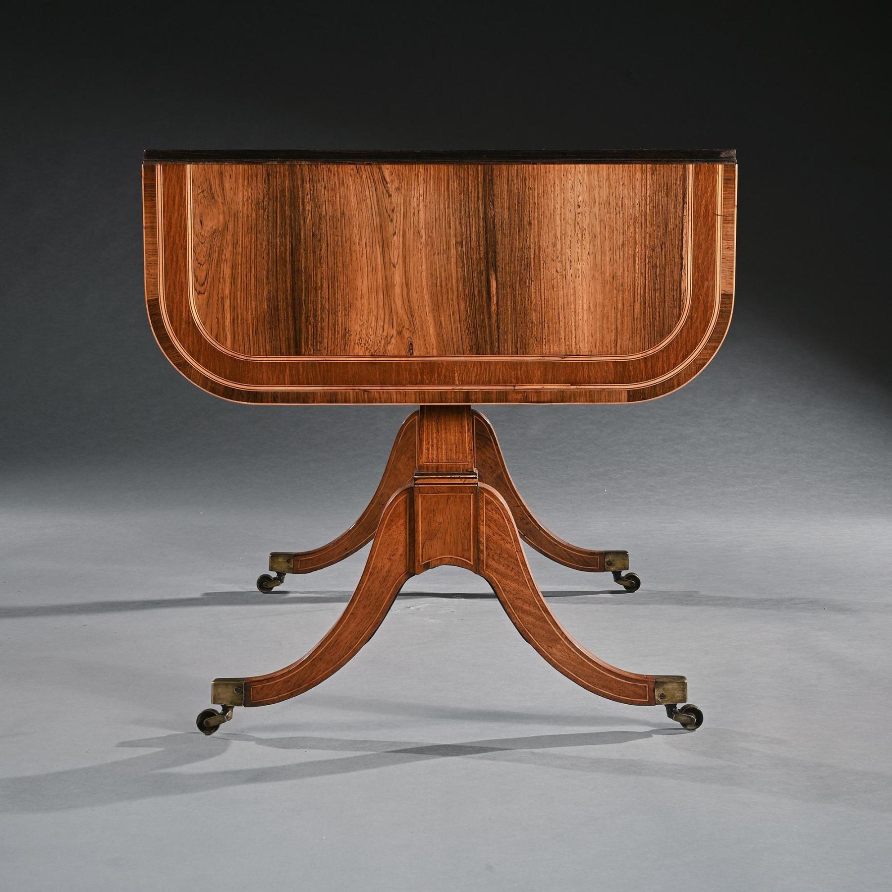 Gillows Regency Rosewood And Casuarina Sofa Table With John Mclean 1