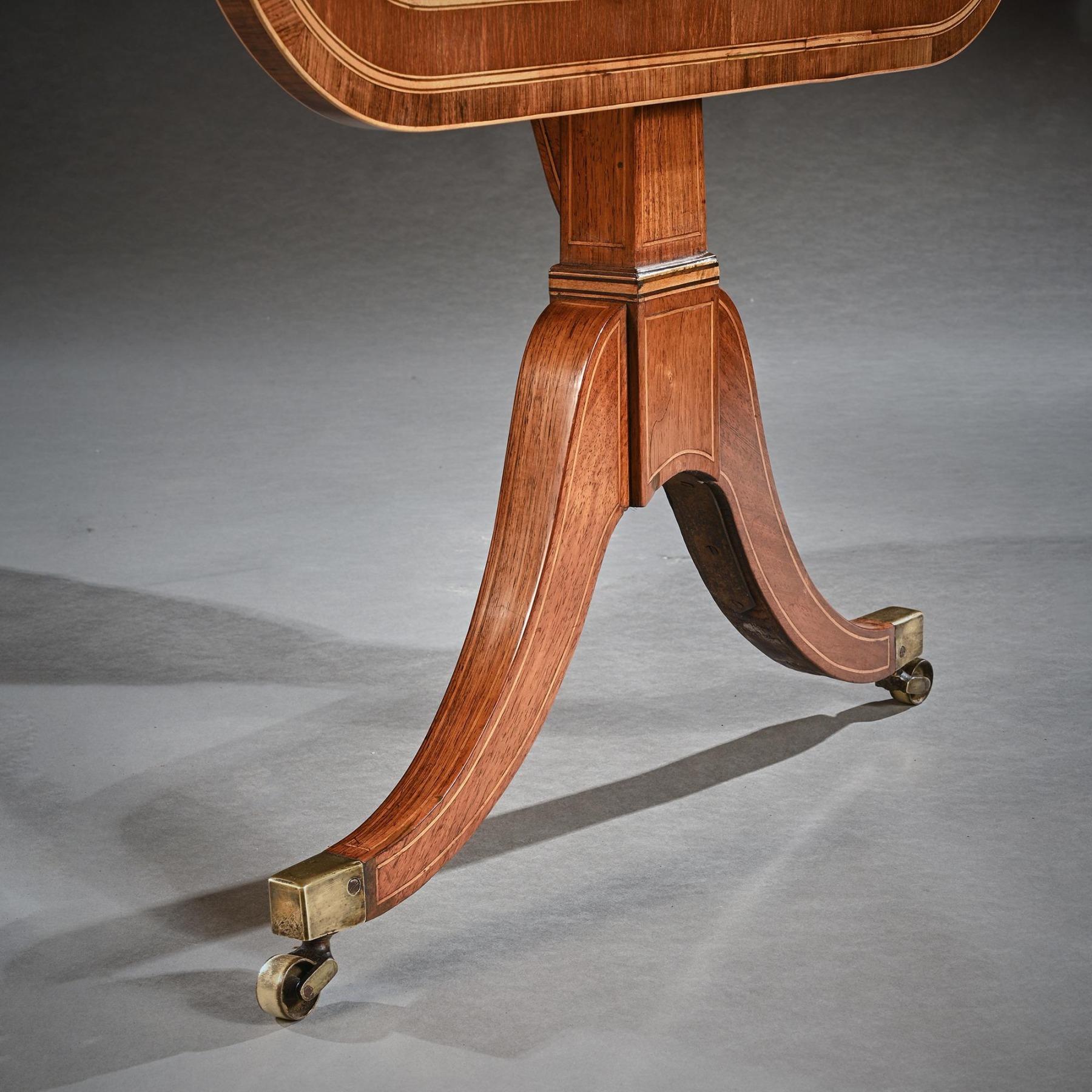 Gillows Regency Rosewood And Casuarina Sofa Table With John Mclean 2