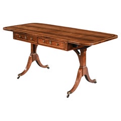 Gillows Regency Rosewood And Casuarina Sofa Table With John Mclean
