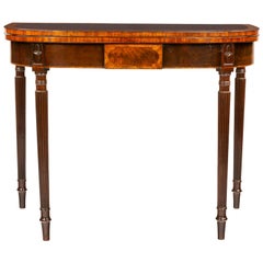 Antique Gillows, Regency, Rosewood Fold over Tea Table