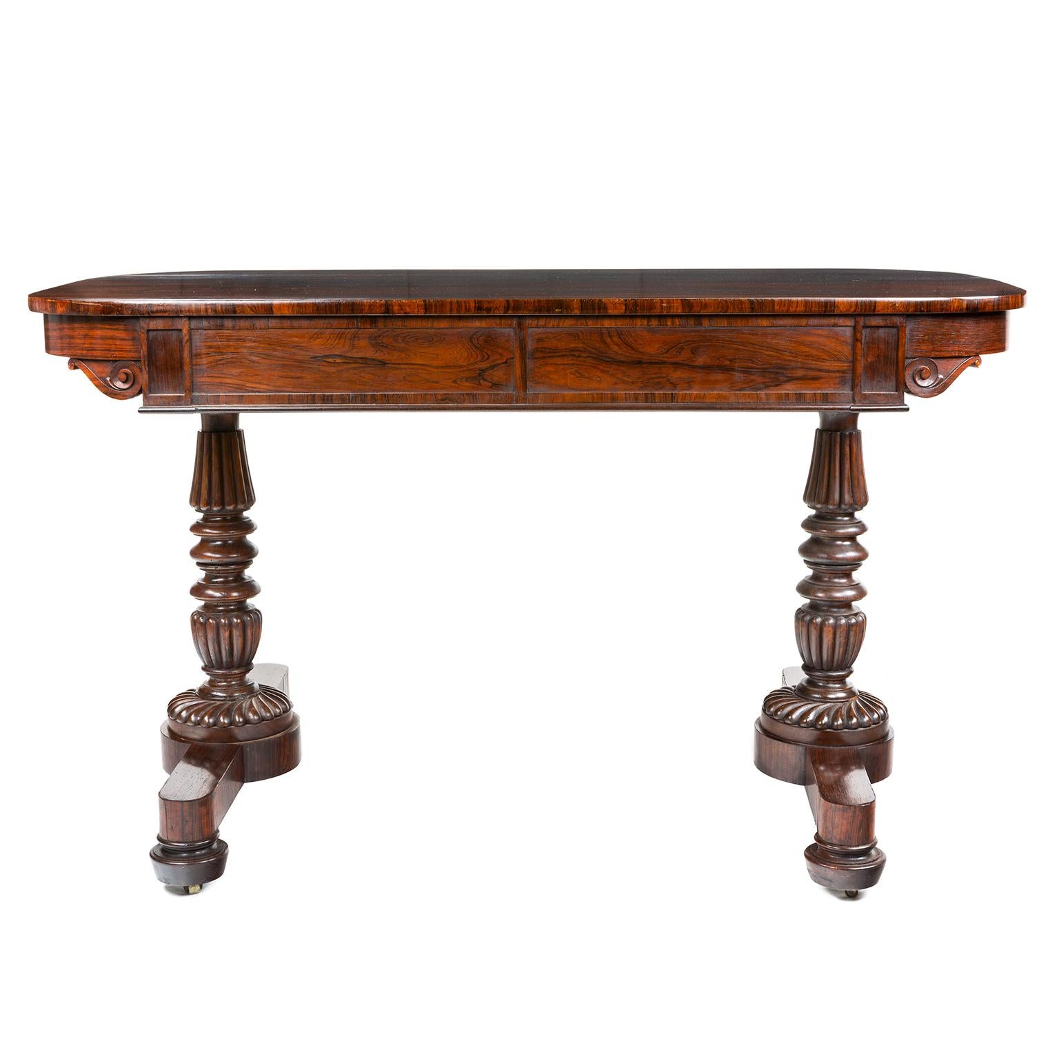 Gillows Rosewood Library Table For Sale 1