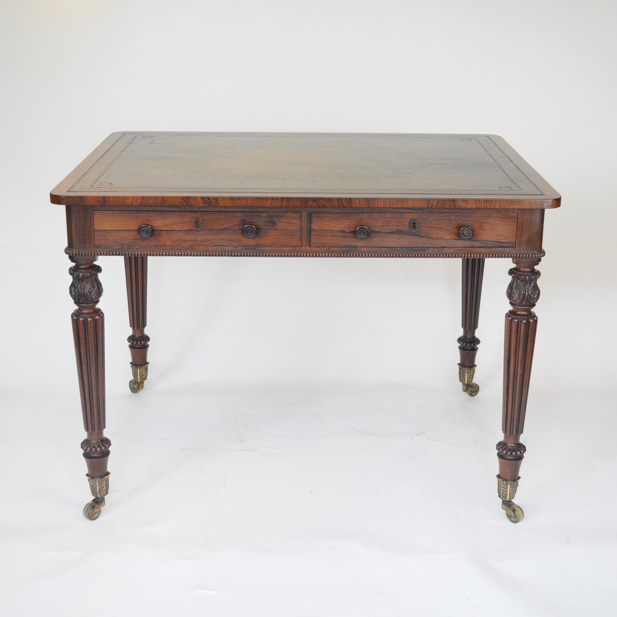 Regency Gillows Rosewood Writing Table