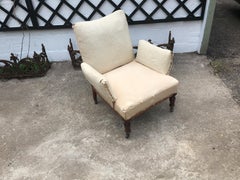 Gillows stamped mahogany armchair circa 1840