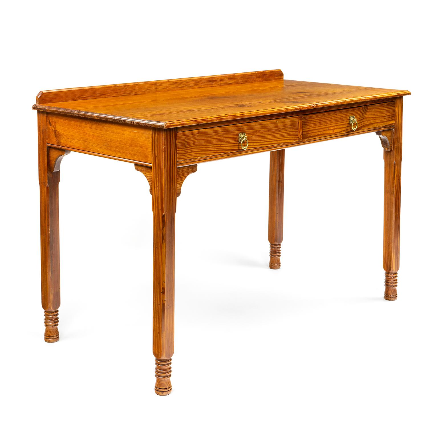 Victorian Gillows Two Draw Side or Hall Table