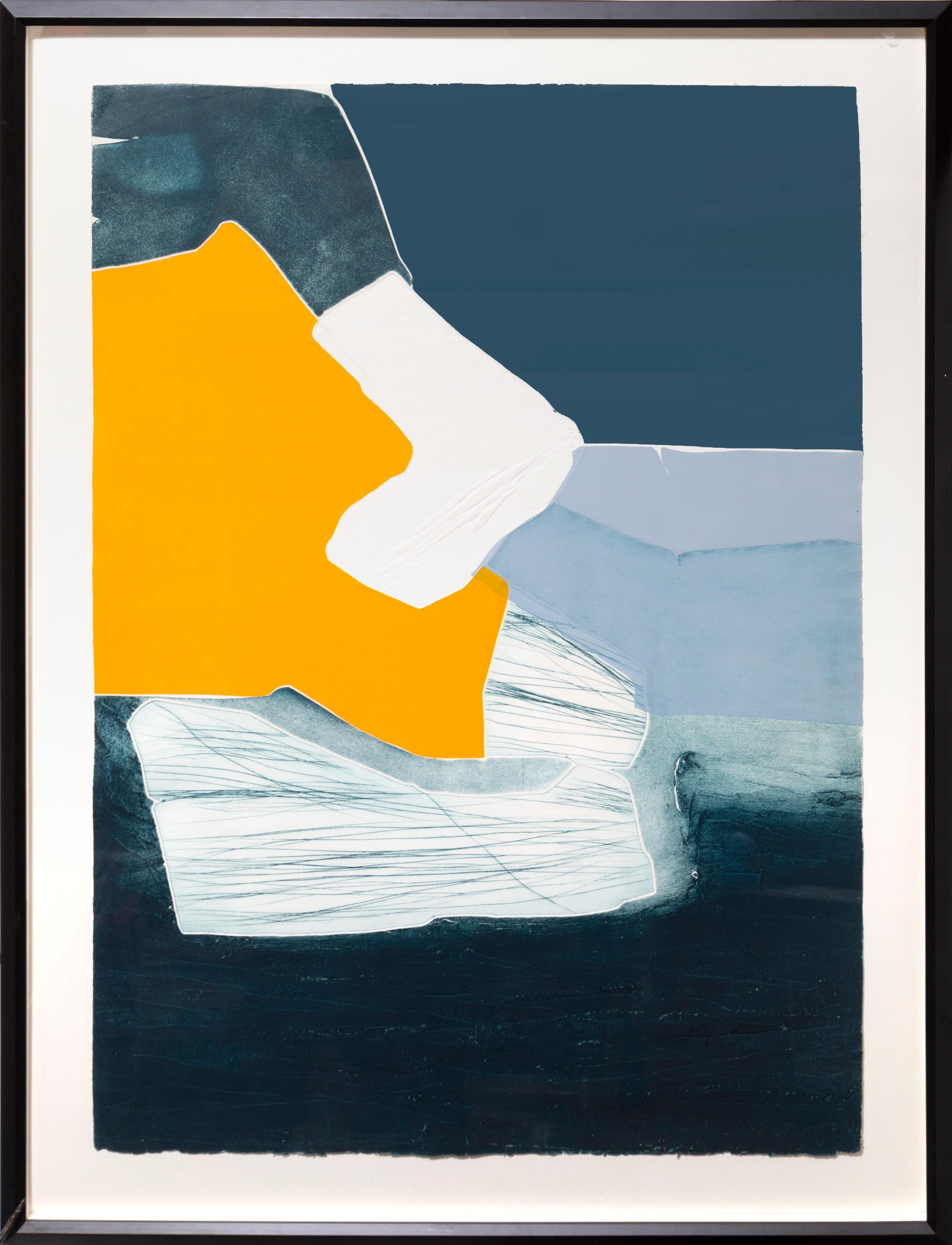 Untitled 26, Framed Minimalist Abstract Etching by Gilou Brillant For Sale 3