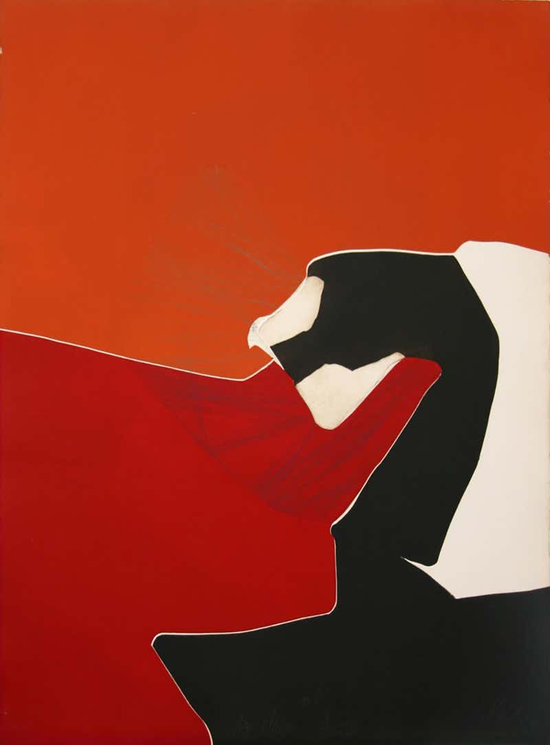 Gilou Brillant Abstract Etching by Gilou Brilliant at 1stDibs