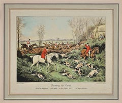 Hunting - Original Lithograph by Gilson Reeve - Late 19th century