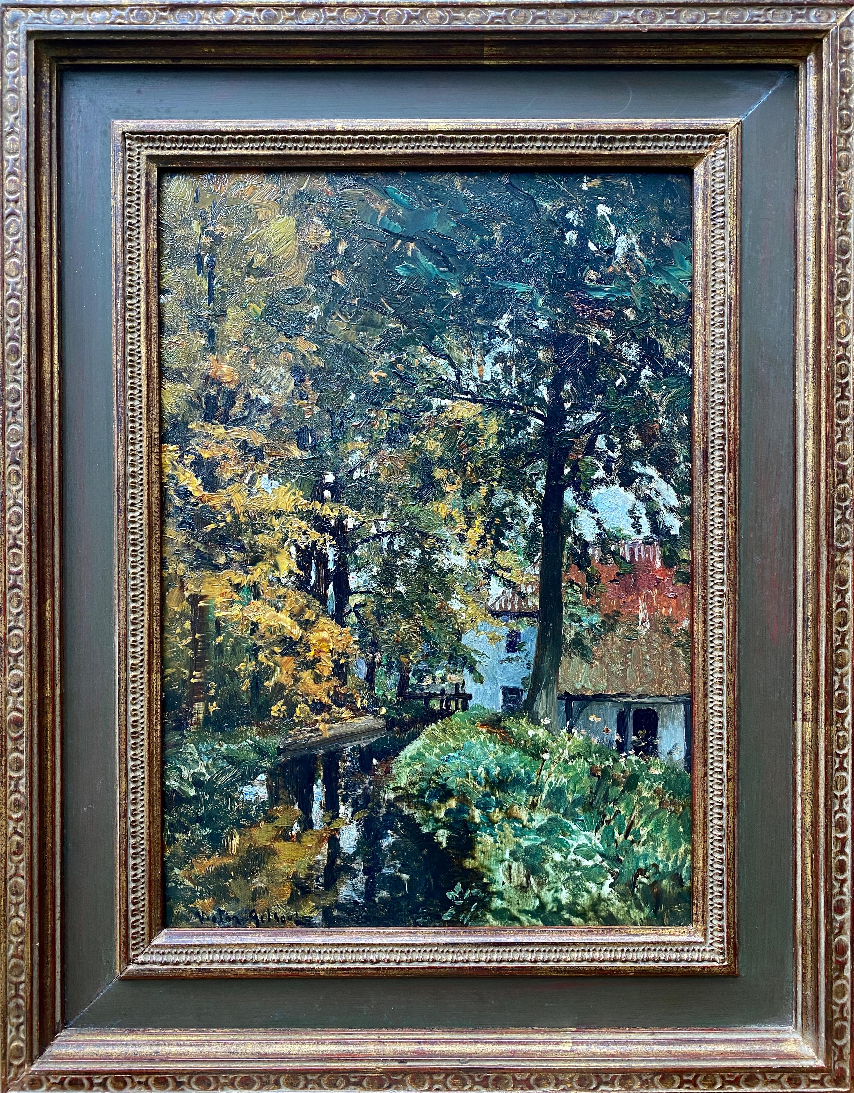 Along the River, Victor Gilsoul, Brussels 1867 – 1943, Belgian Painter